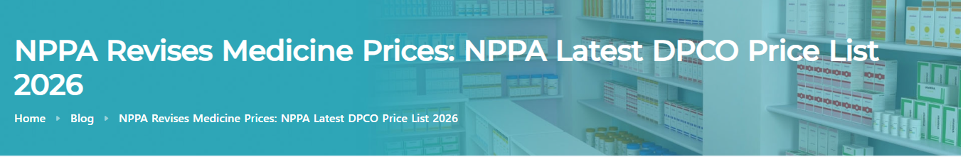 NPPA DPCO 2026 Revised Medicine Prices